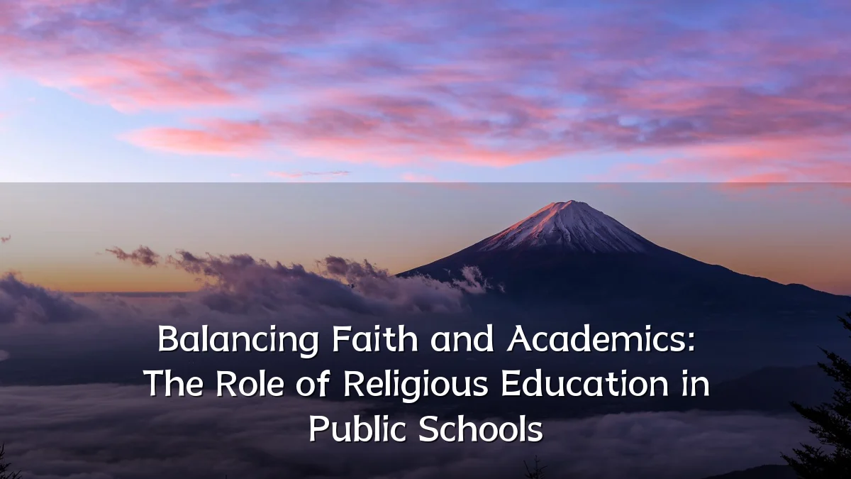 Balancing Faith and Academics: The Role of Religious Education in Public Schools