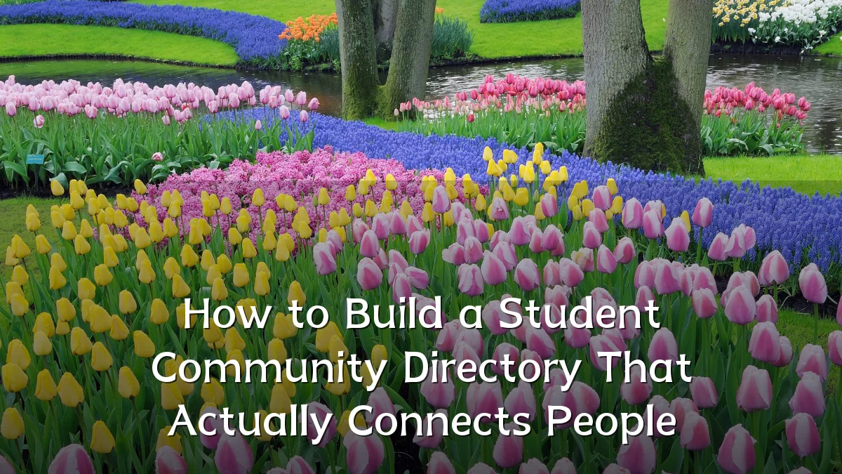 How to Build a Student Community Directory That Actually Connects People