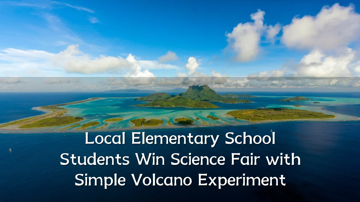 Local Elementary School Students Win Science Fair with Simple Volcano Experiment
